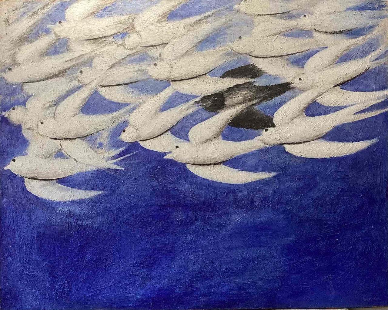 Swallows, Xanthi Ioannidou, 100x80 cm