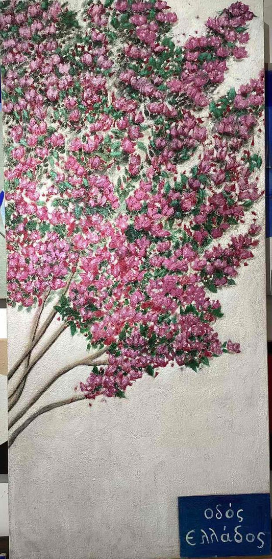Bougainvillea, Xanthi loannidou, 75 x 160 cm