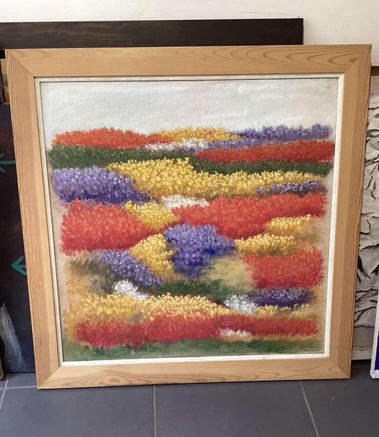 Flowers, Xanthi loannidou, 96x96 cm