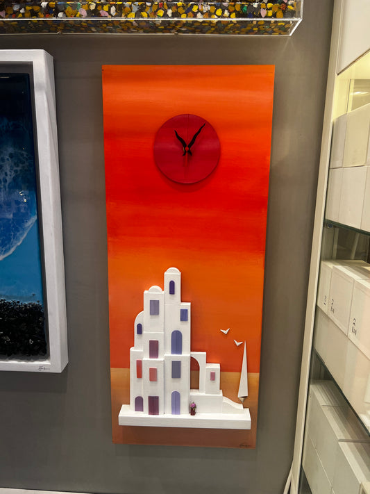 Santorini Building and Sky (Orange)