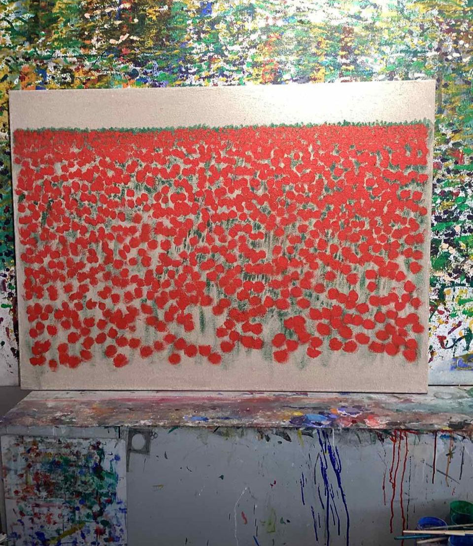 Poppies, Xanthi Ioannidou, 100x80 cm